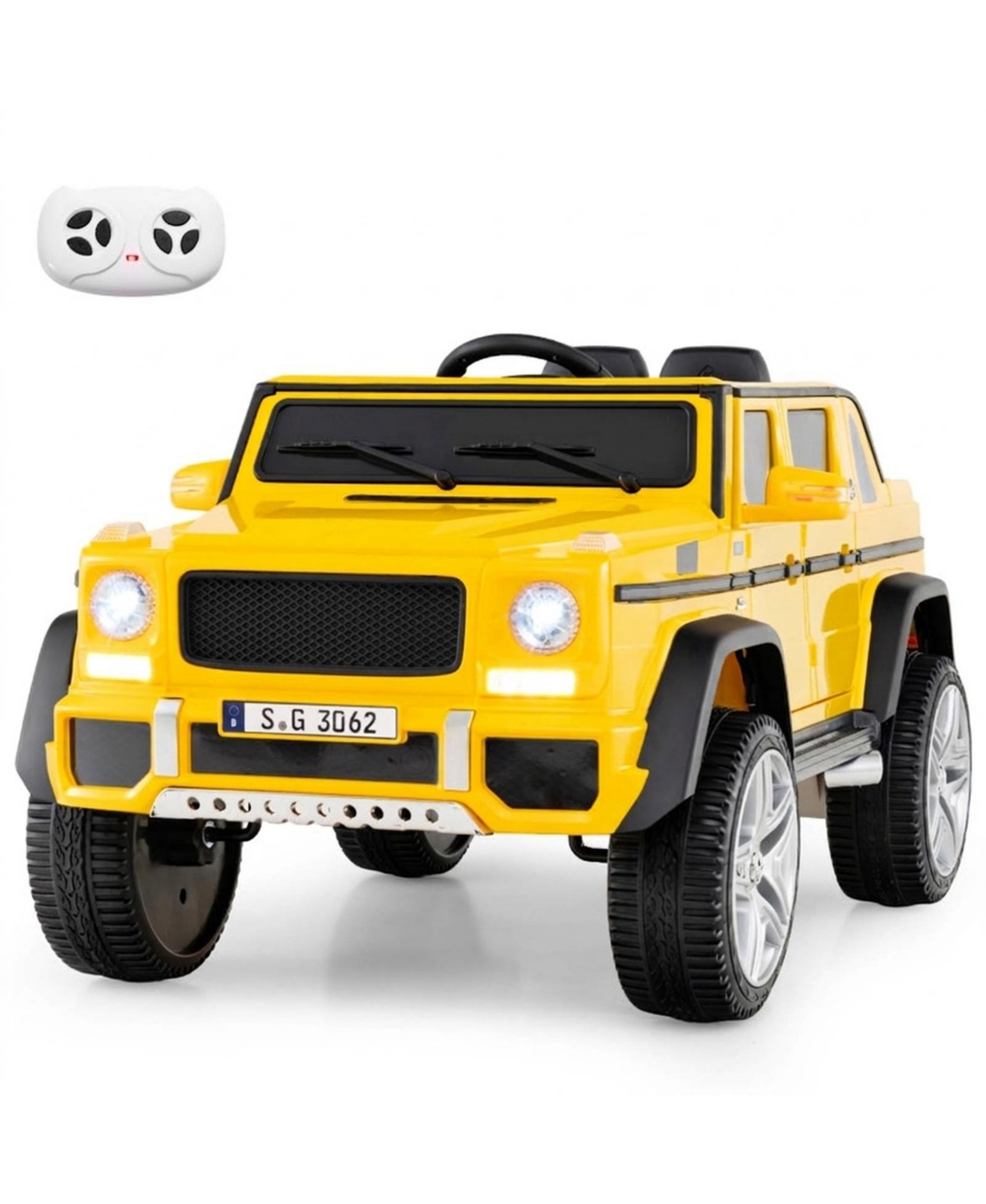 Hongge 12V Kids Ride On Car with Parental Remote Control Mode, Ages 3-6