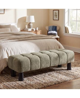  62.6" Upholstered Bench Ottoman, End of Bed Bench