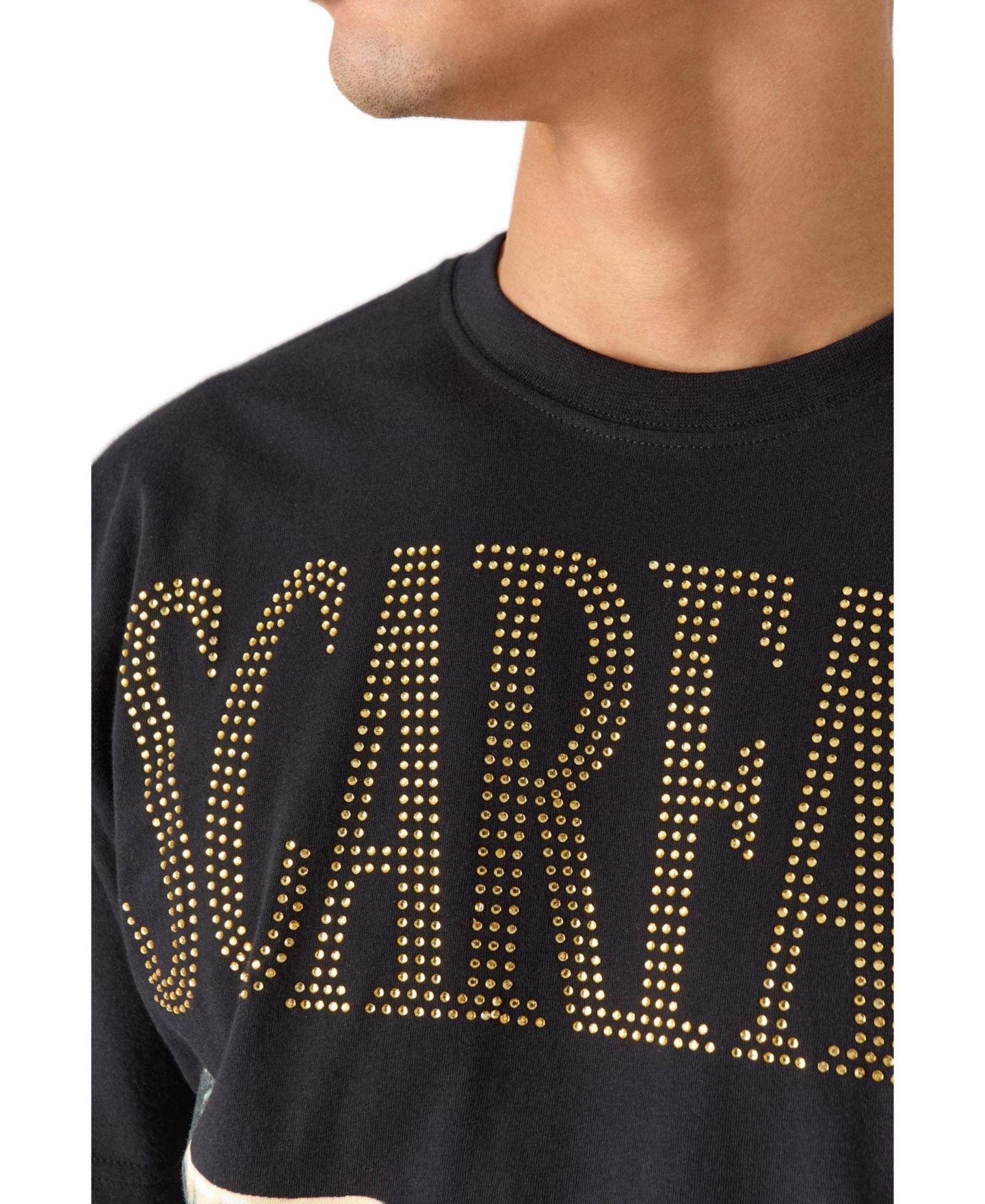 Мужская футболка Reason Scarface Rhinestones Short Sleeve, цвет: Чёрный — фото 2