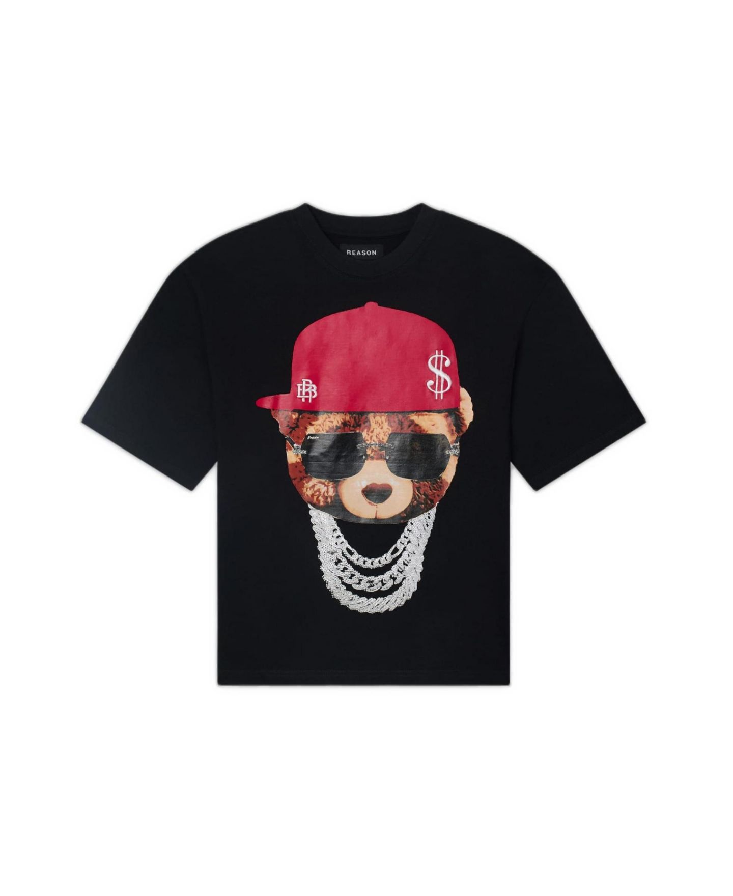 Мужская футболка Reason Teddy Heavy Terry Short Sleeve, цвет: Чёрный — фото 3