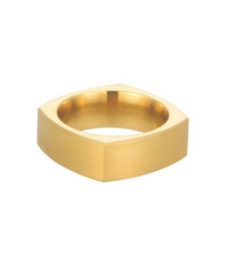Men's Edge Band Statement Ring