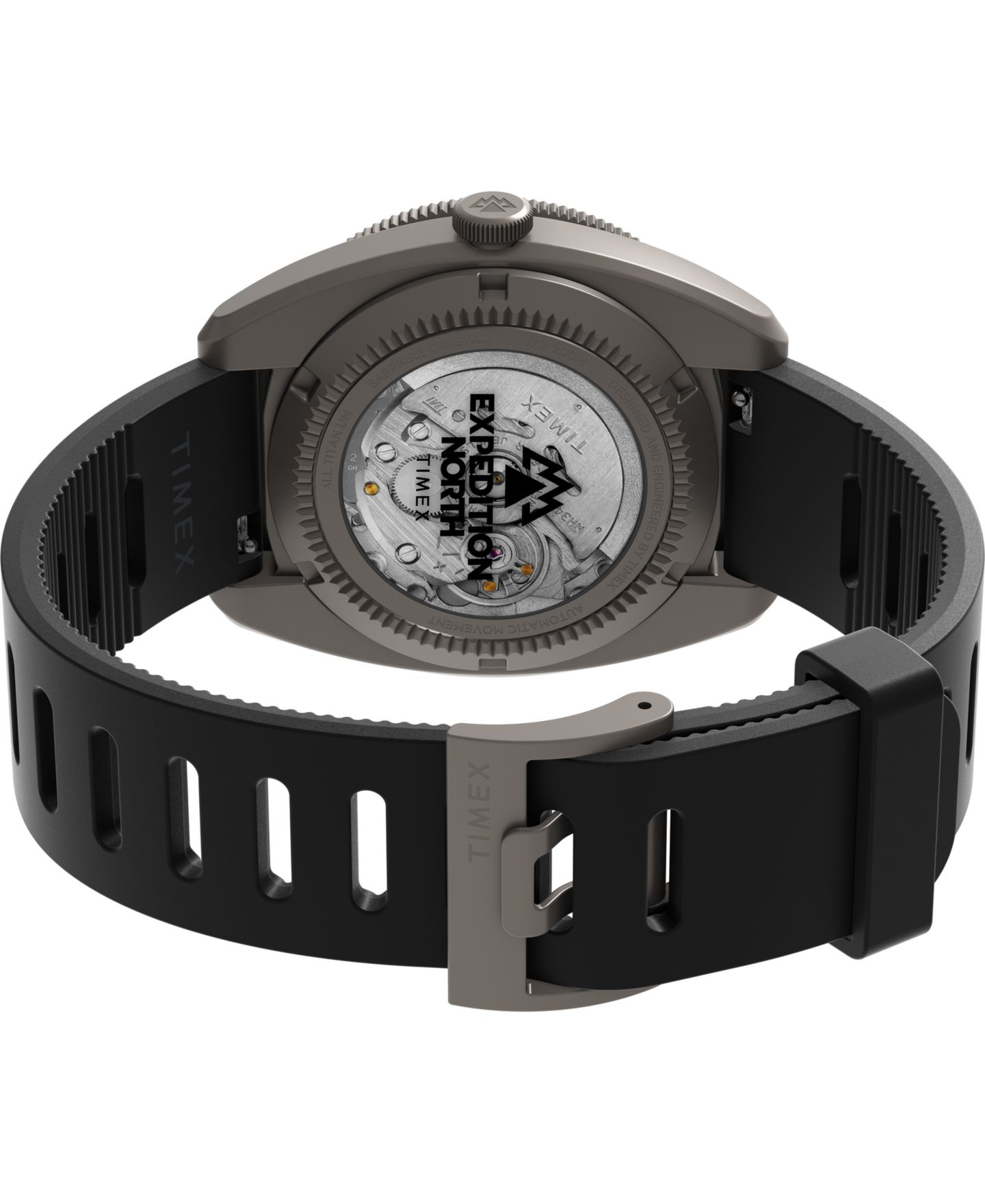 Часы Timex Unisex Automatic Expedition North Black Silicone 41mm — фото 5