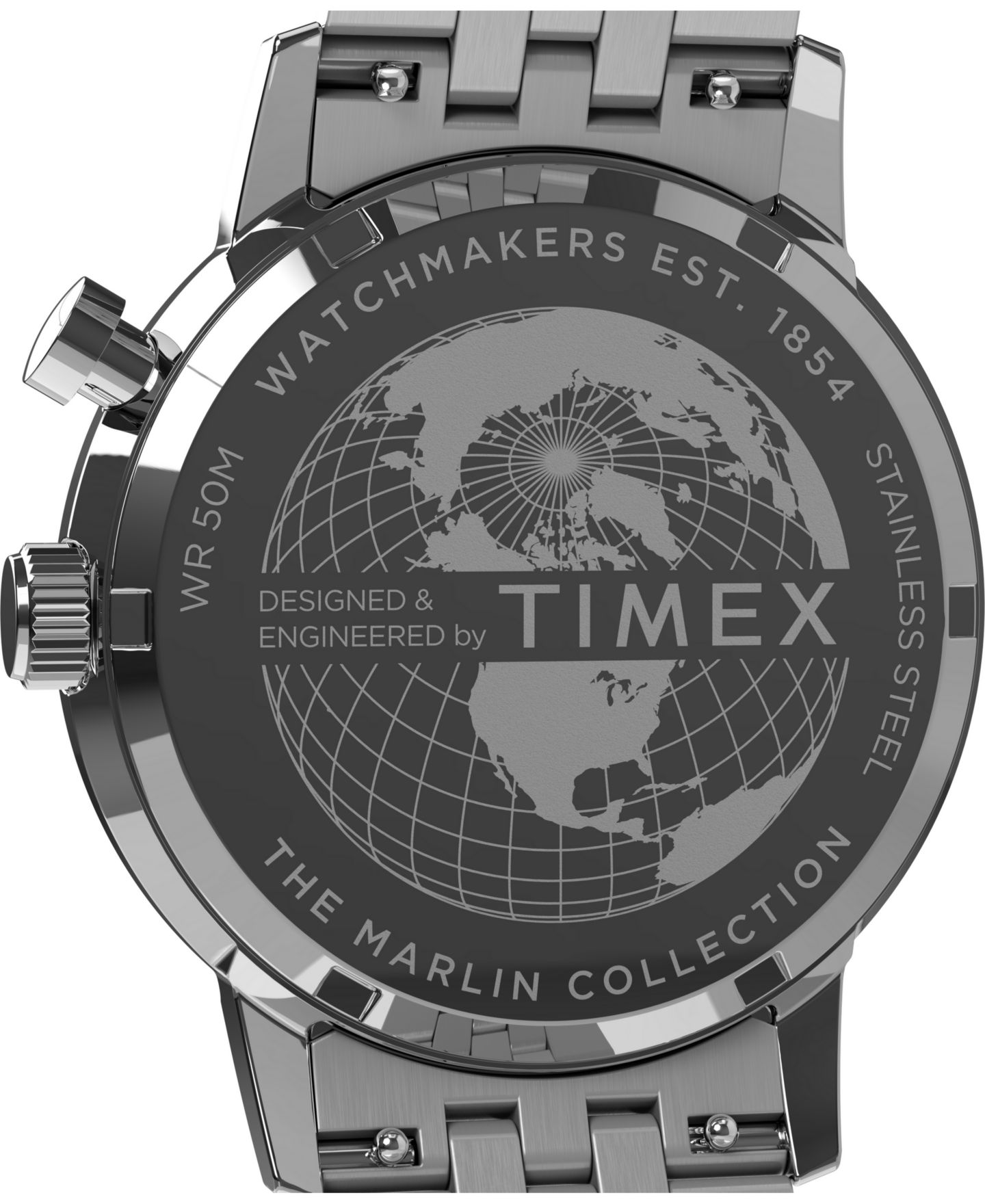 Мужские часы Timex Quartz Marlin Silver-tone Stainless Steel 40mm — фото 4