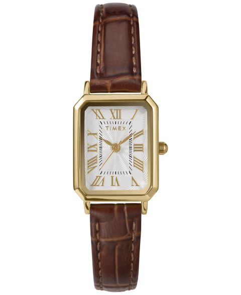 Женские часы Timex Quartz Analog Trend Brown Leather 21mm