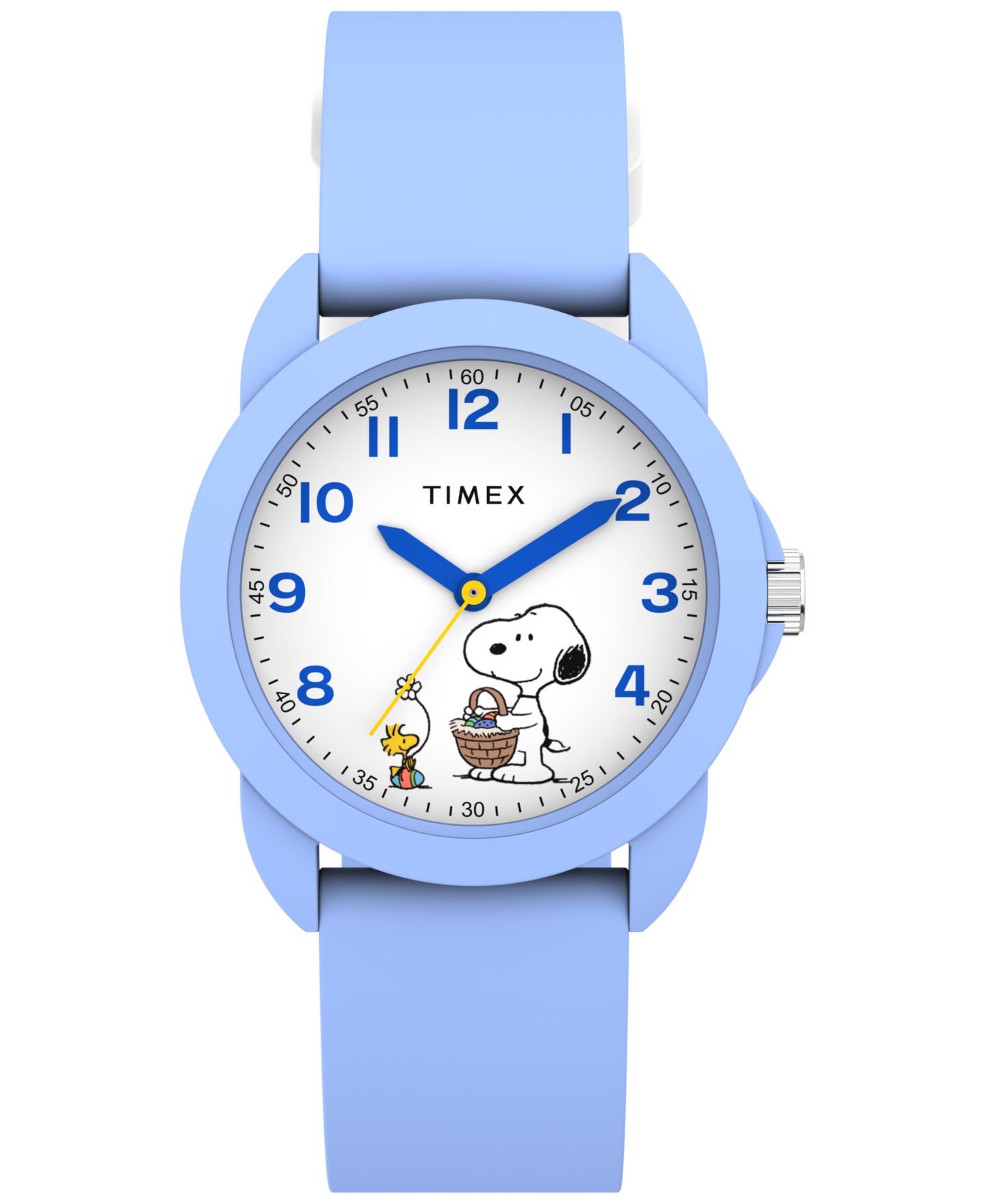 Детские часы Timex Peanuts Quartz Analog Blue Silicone Strap Watch 30mm — фото 1