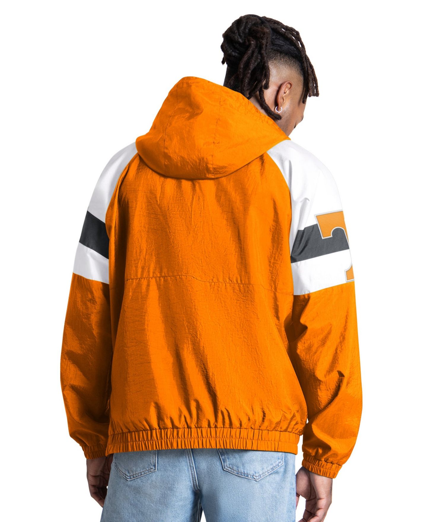 Мужская куртка Starter Tennessee Orange Tennessee Volunteers Street Cut Half-Zip — фото 4