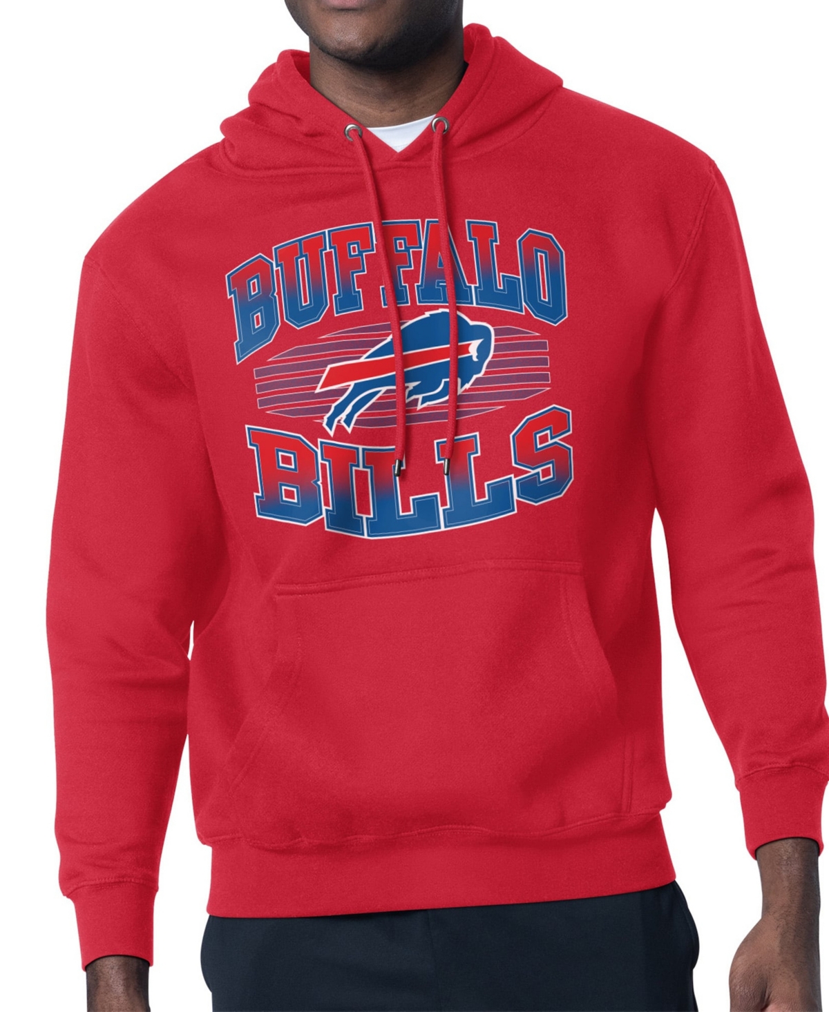 Starter Men's Red Buffalo Bills Team Grit Graphic Hoodie - Red