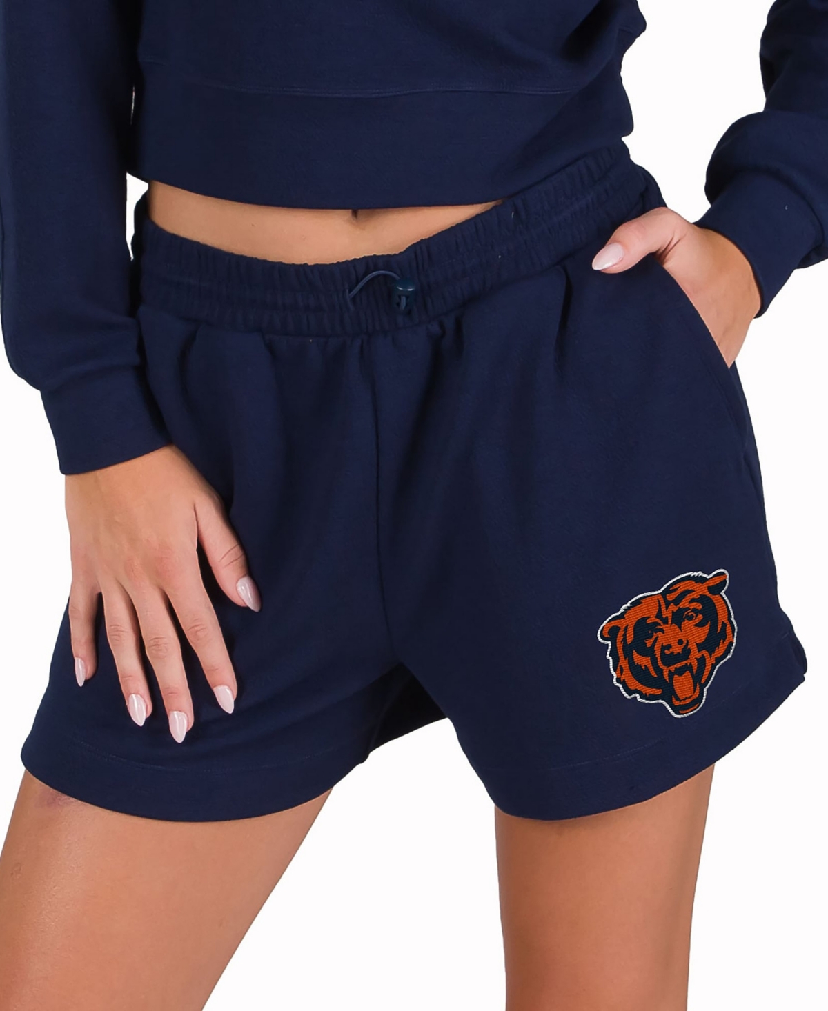 Concepts Sport Women's Navy Chicago Bears Kingston Knit Lounge Short