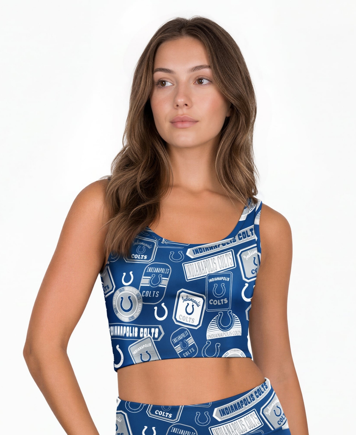 Concepts Sport Women's Royal Indianapolis Colts Grady Allover Print Bralette