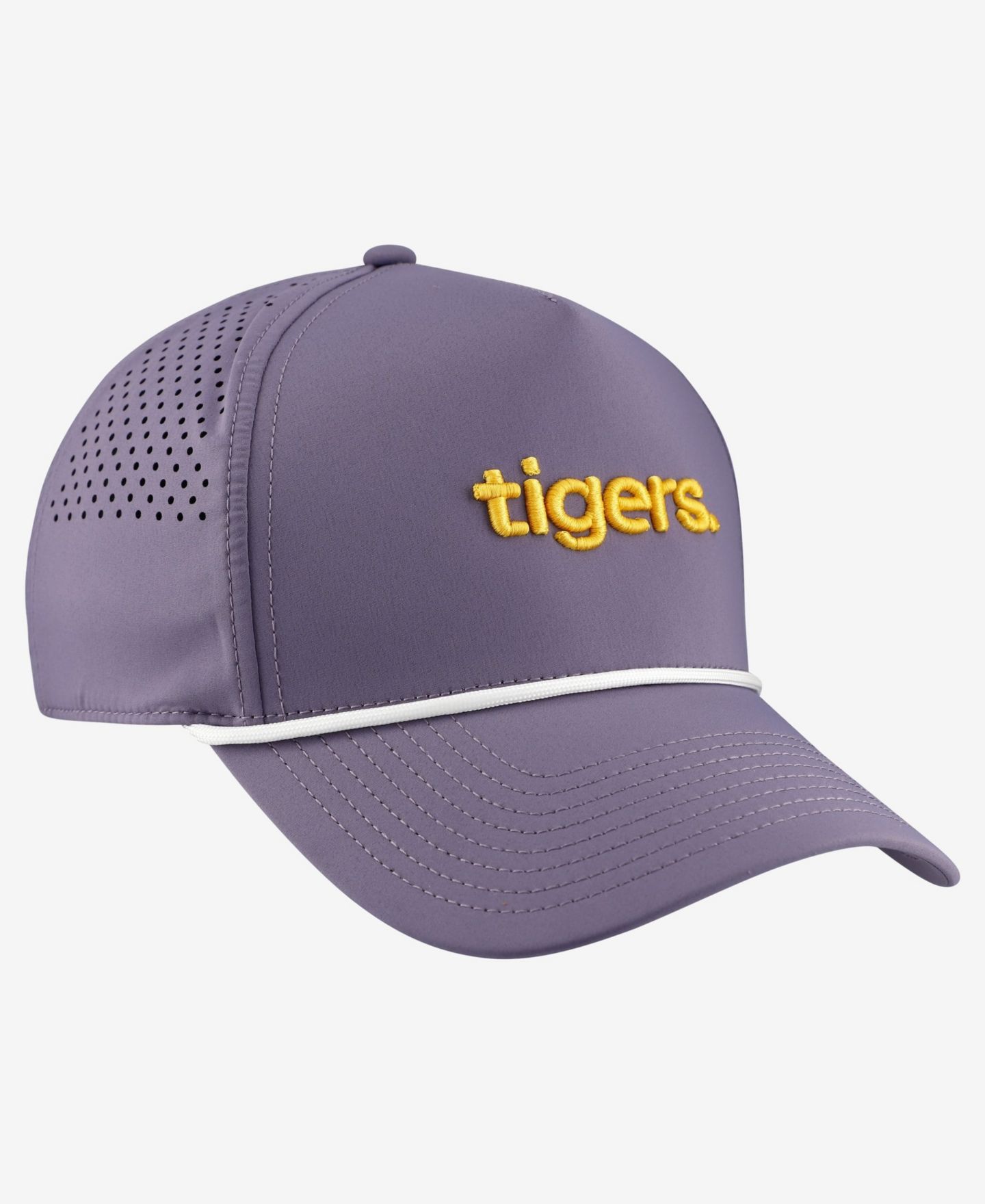 Мужской головной убор Branded Bills Purple LSU Tigers Statement Adjustable Rope Hat — фото 4