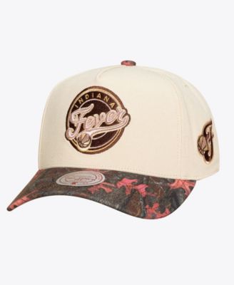 Men's and Women's Cream Indiana Fever Pink Pro Snapback Hat