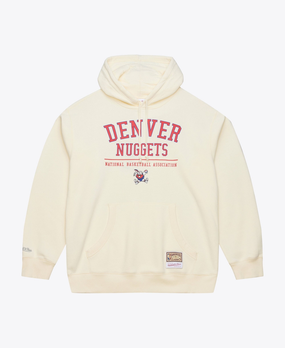 Mitchell & Ness Men's Cream Denver Nuggets Walk-Off Fleece Hoodie