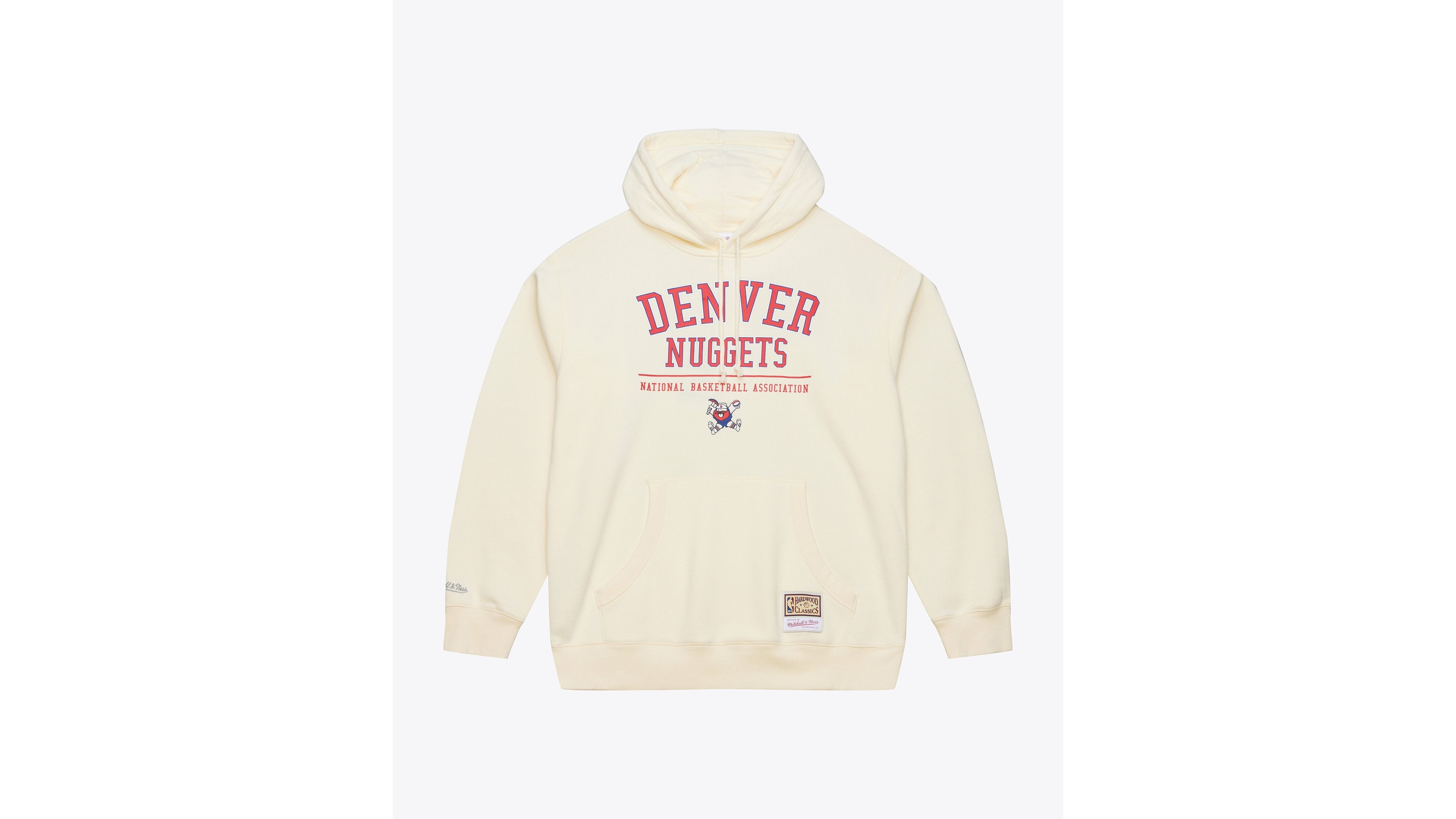 Mitchell & Ness Men's Cream Denver Nuggets Walk-Off Fleece Hoodie