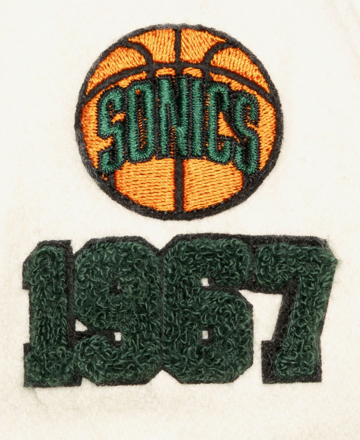 Кепка Mitchell & Ness Cream Seattle SuperSonics Cream Team Pro Adjustable Hat — фото 5