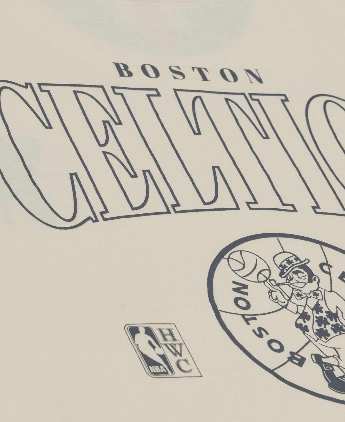 Мужская футболка Mitchell & Ness Oatmeal Boston Celtics Heritage Hues Oversized — фото 5