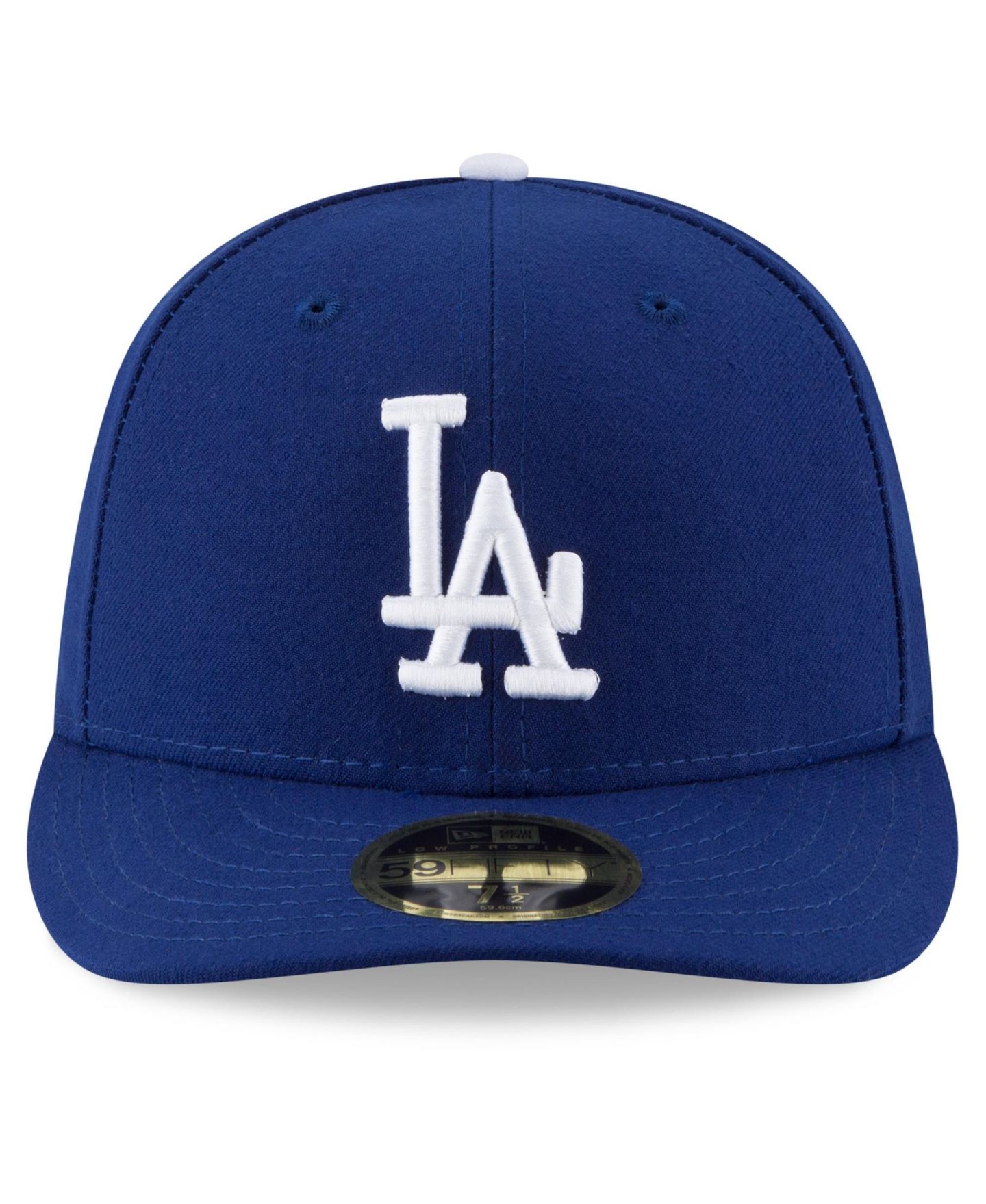 Мужская кепка New Era Royal Los Angeles Dodgers 2026 MLB Postseason Side Patch Low Profile 59FIFTY Fitted Hat — фото 2