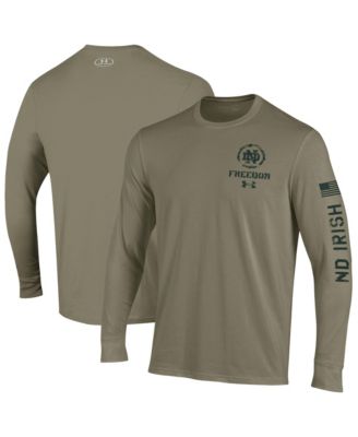 Men's Tan Notre Dame Fighting Irish 2026 Freedom Collection Long-Sleeves T-Shirt