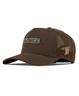 Men's and Women's Brown Air Force Falcons Timber Camo Trucker Adjustable Hat