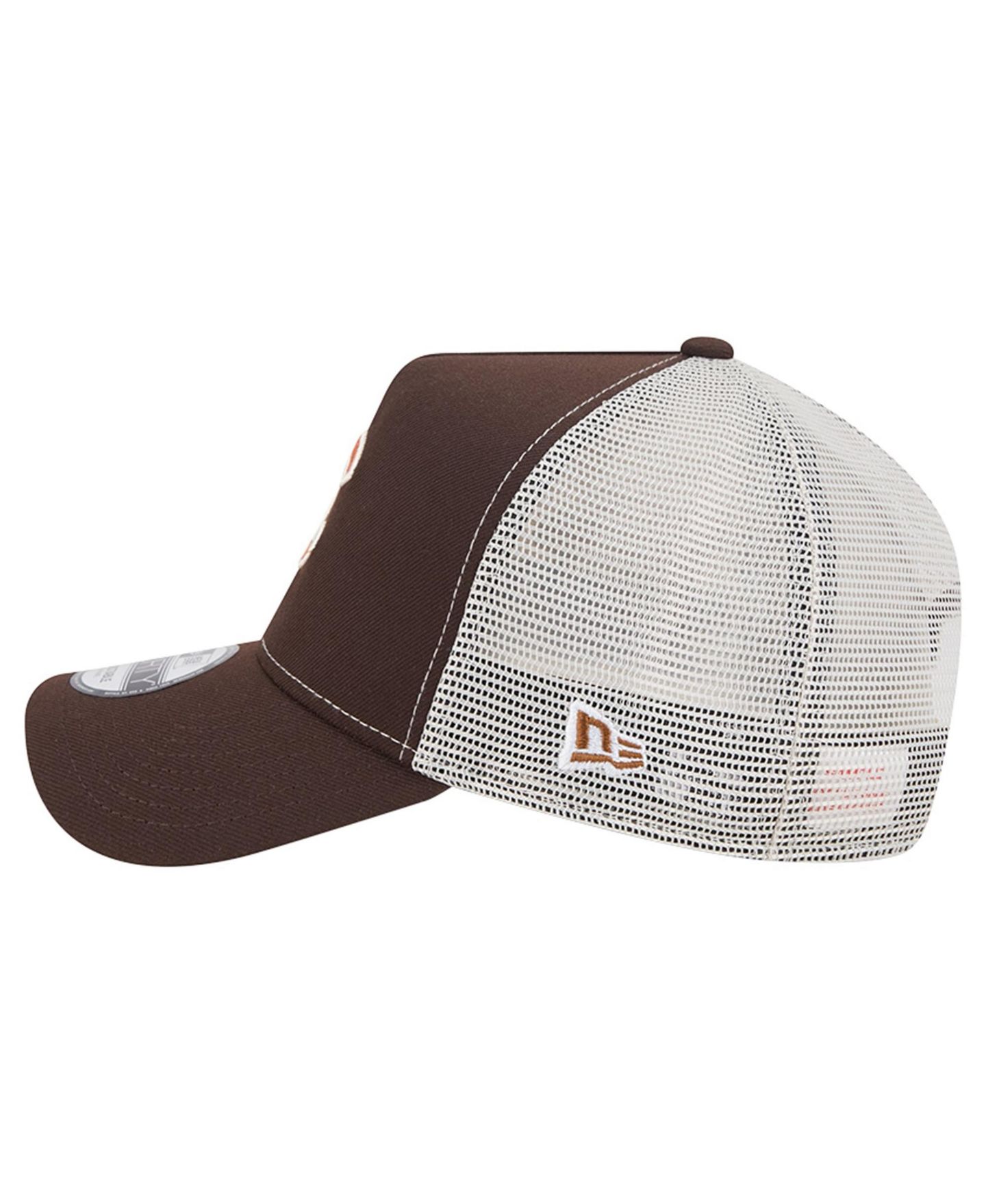 Мужская кепка New Era Brown Chicago Cubs Pumpkin Spice 9FORTY A-Frame Adjustable Trucker Hat — фото 6