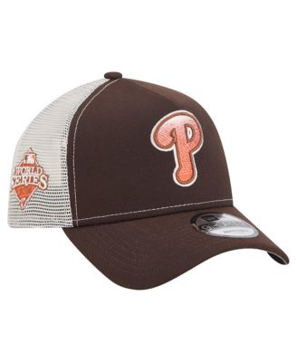 Men's Brown Philadelphia Phillies Pumpkin Spice 9FORTY A-Frame Adjustable Trucker Hat