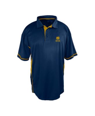 Men's Navy Notre Dame Fighting Irish Big Tall Color Block Panel Polo Shirt
