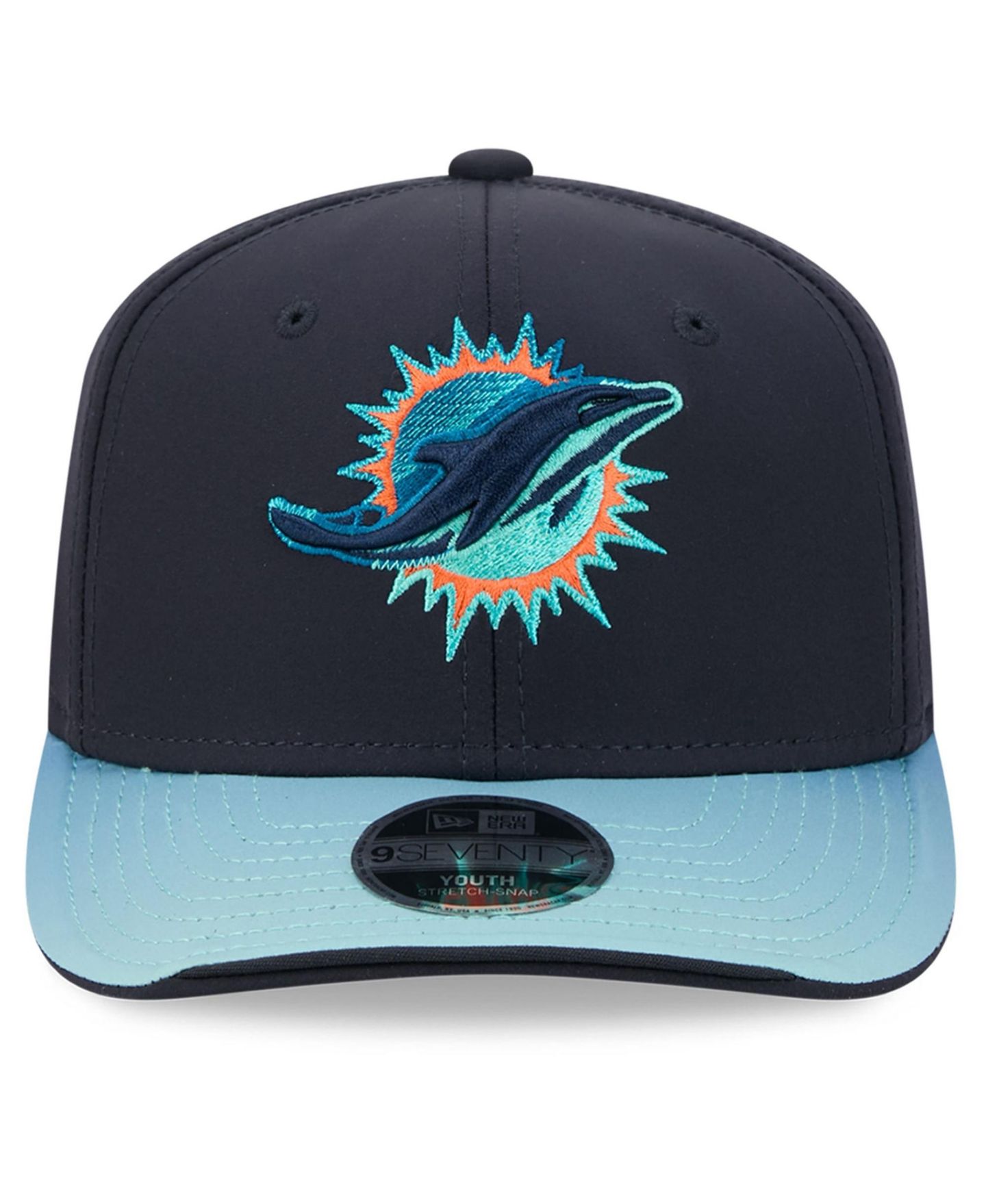 Детская кепка New Era Navy Miami Dolphins Rivalries Collection 9SEVENTY Adjustable Hat — фото 4