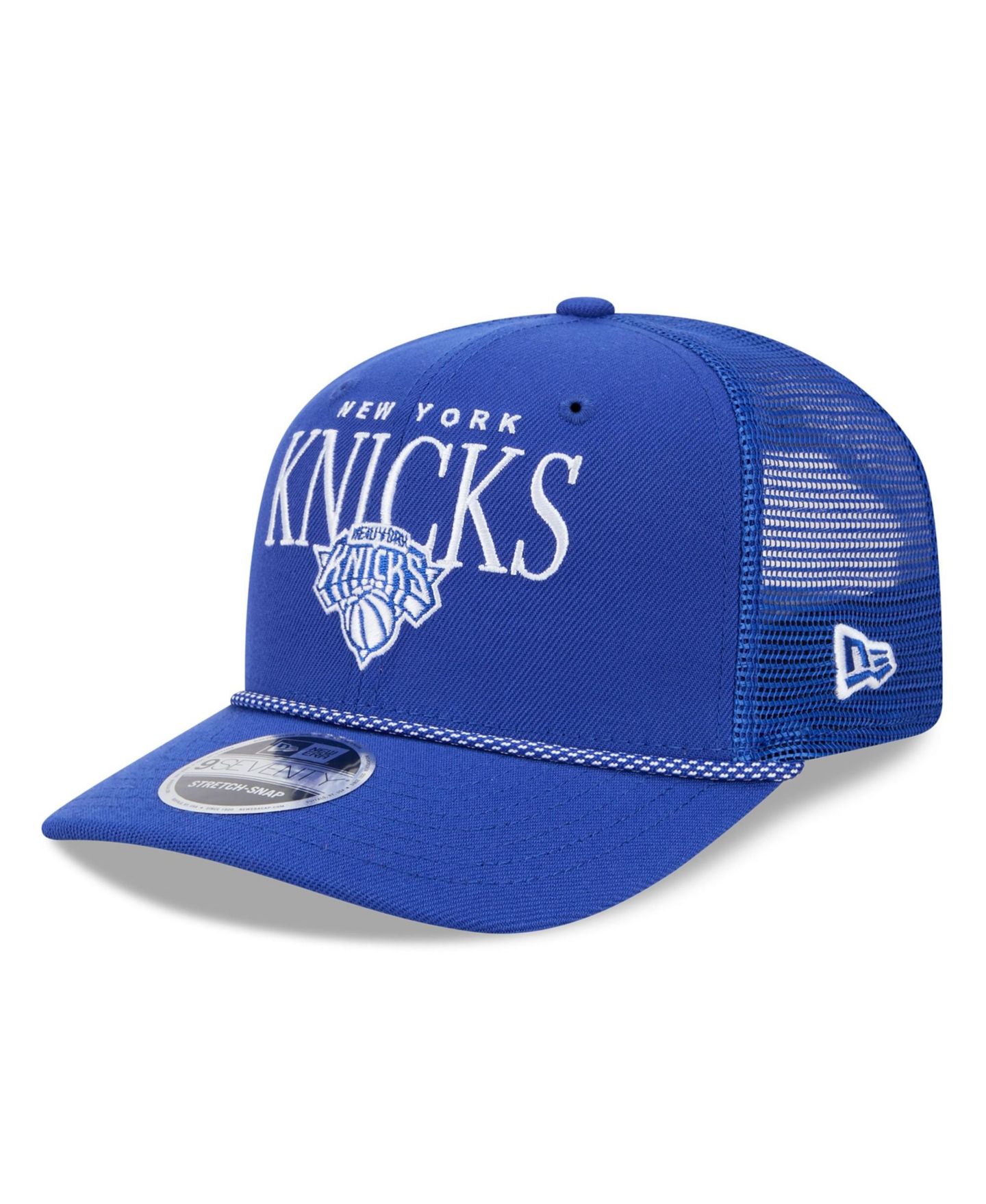 Мужская кепка New Era Blue New York Knicks Tonal 9SEVENTY Adjustable Trucker Hat — фото 1