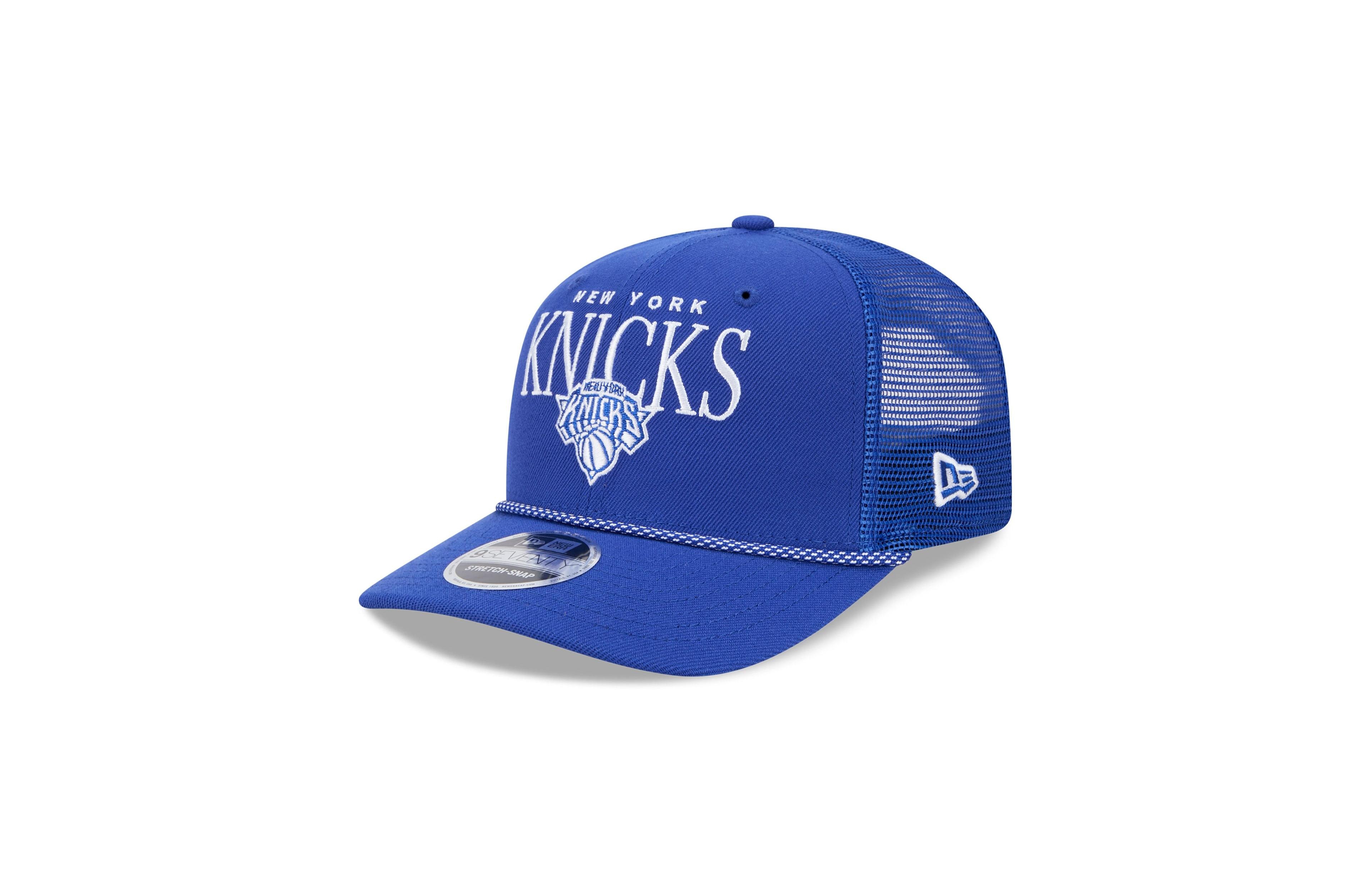 New Era Men's Blue New York Knicks Tonal 9SEVENTY Adjustable Trucker Hat