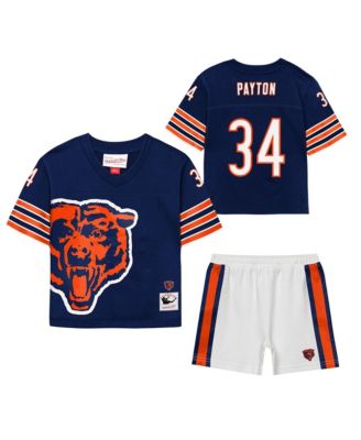 Toddler Walter Payton Navy Chicago Bears Playmaker Short Set