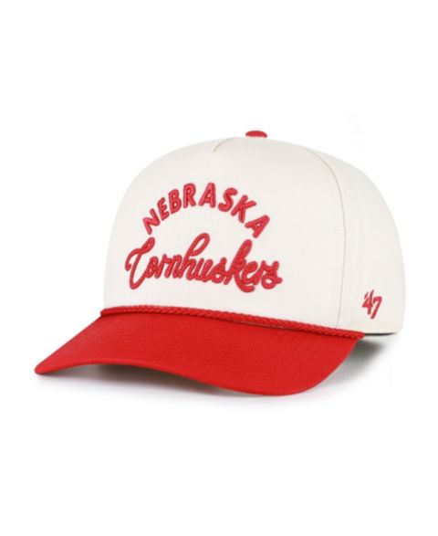 Женская кепка '47 Brand Cream/Scarlet Nebraska Huskers Rope Script Hitch Adjustable Hat