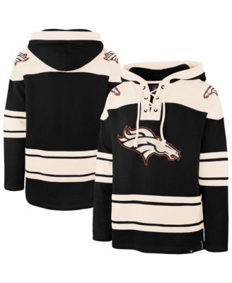 Men's Black Denver Broncos Superior Lacer Hoodie