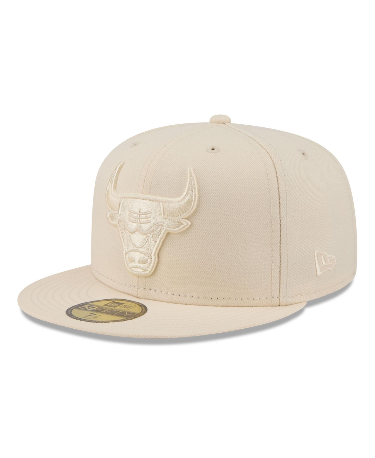 New Era Men's Cream Chicago Bulls Color Pack 59FIFTY Fitted Hat - Cream