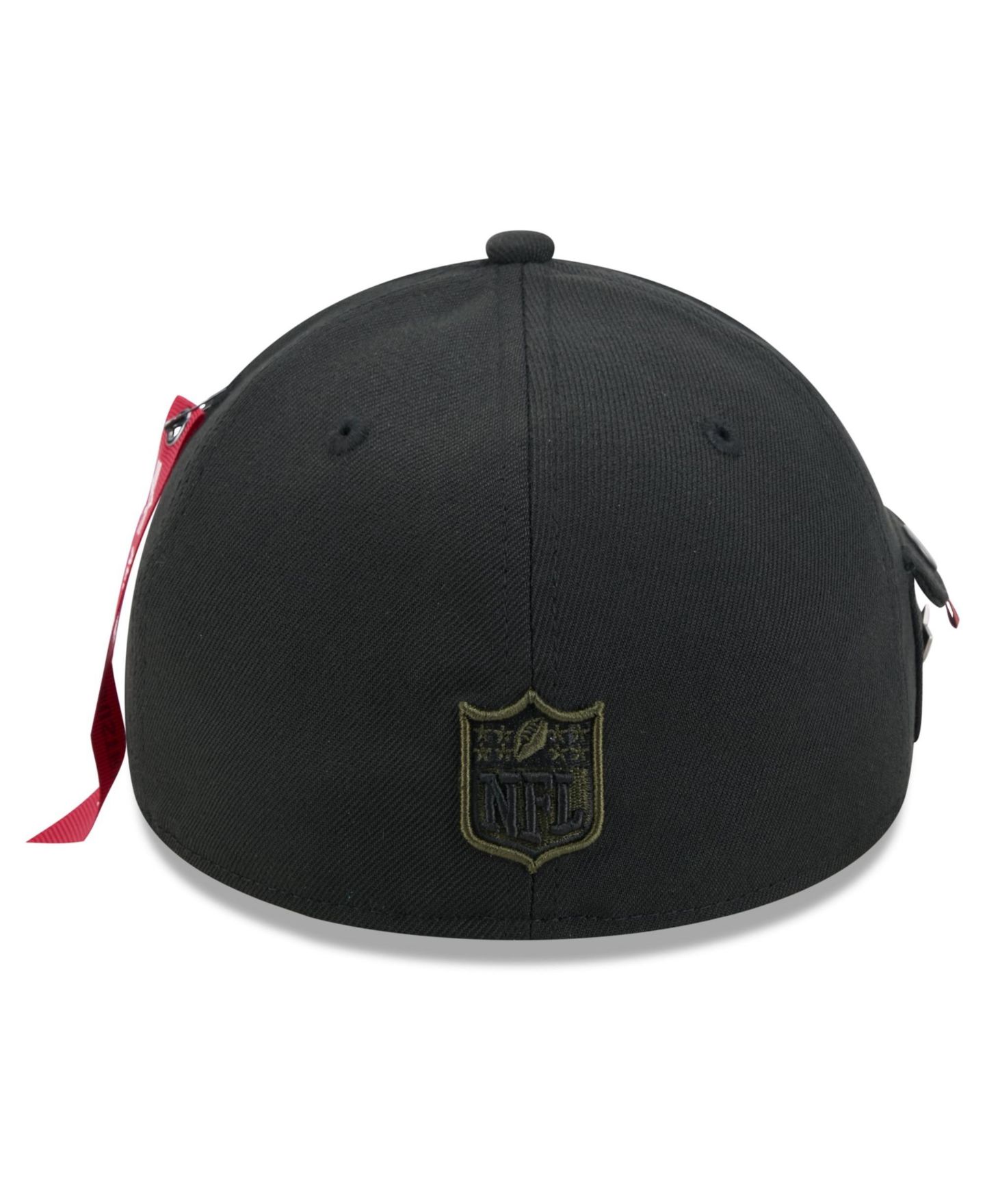 Мужская кепка New Era X Alpha Industries Black Detroit Lions A-Frame 59FORTY Fitted Hat — фото 4