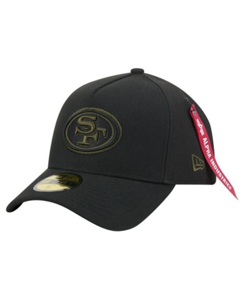 Мужская кепка New Era X Alpha Industries Black San Francisco 49ers A-Frame 59FORTY Fitted Hat