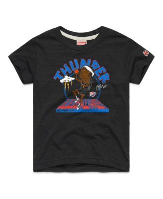 Big Boys' and Girls' Shai Gilgeous-Alexander Charcoal Oklahoma City Thunder Caricature Tri-Blend T-Shirt