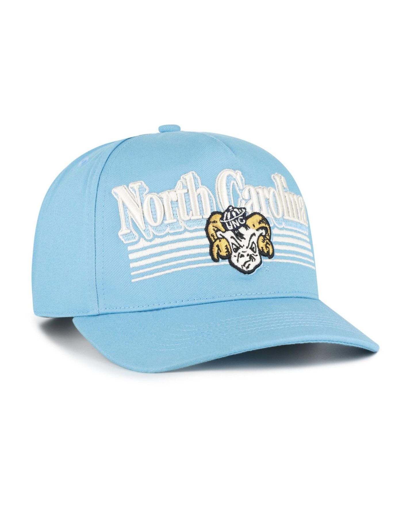 Мужские головные уборы '47 Brand Carolina Blue North Carolina Tar Heels Script Fade Hitch Adjustable Hat — фото 2