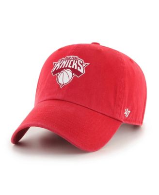 Men's and Women's Red New York Knicks Color Pack Clean Up Adjustable Hat