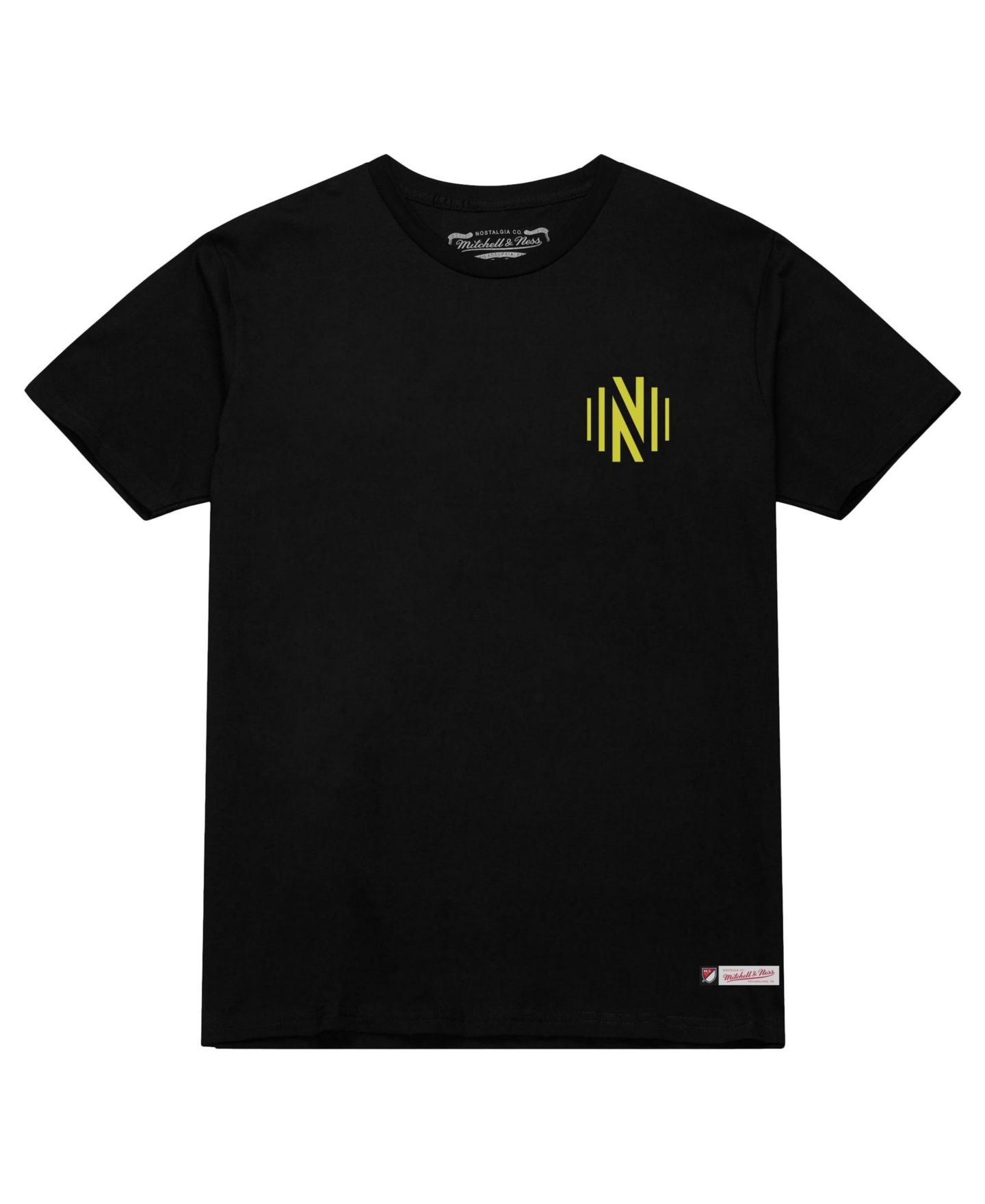 Мужская футболка Mitchell & Ness Black Nashville SC 2-Hit — фото 3