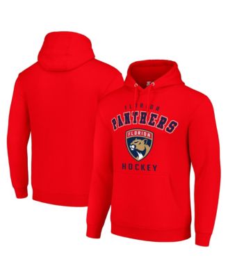 Men's Red Florida Panthers Logo Pullover Hoodie