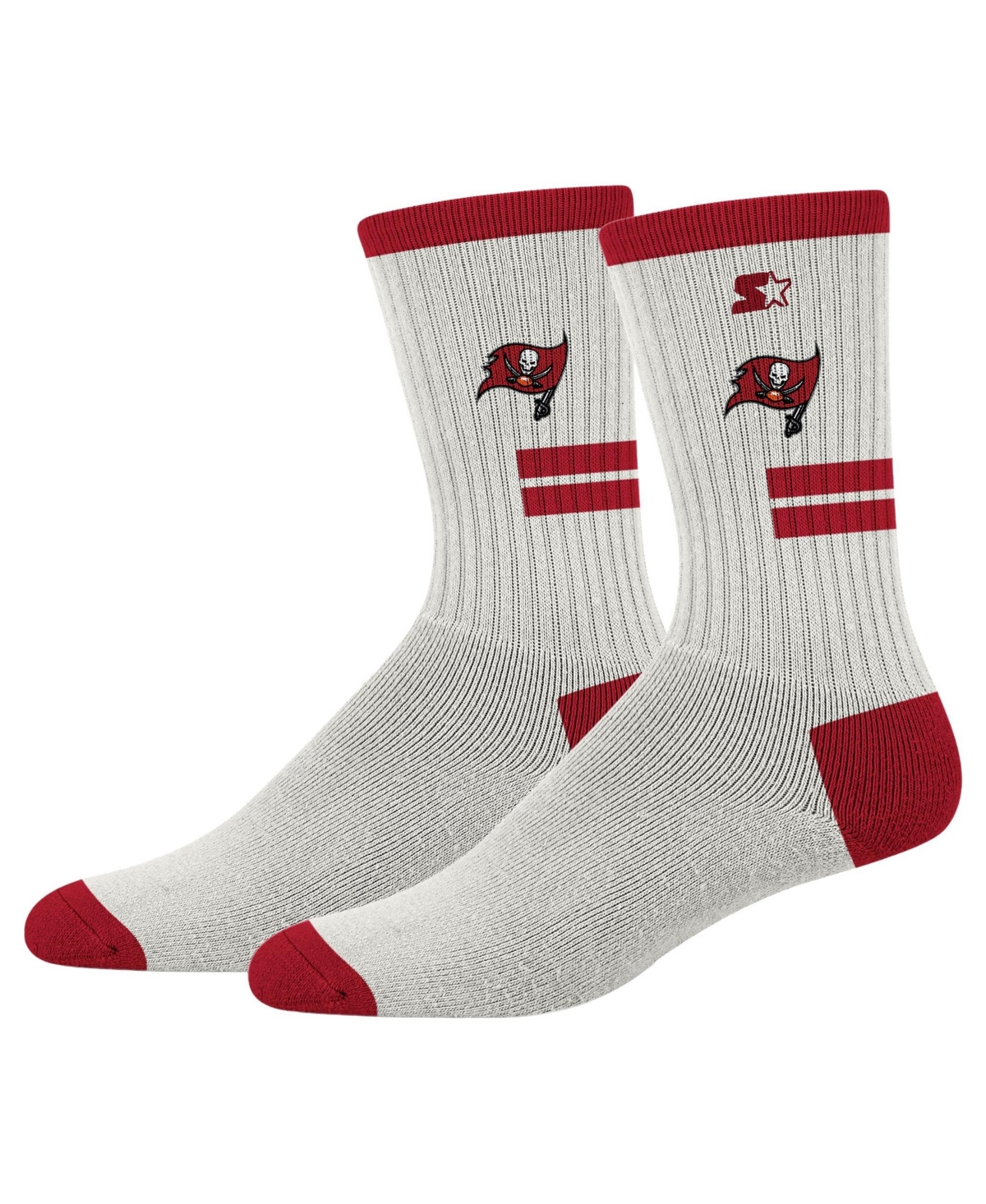 Starter Men's and Women's Cream Tampa Bay Buccaneers Premiere Cushioned Crew Socks - Cream