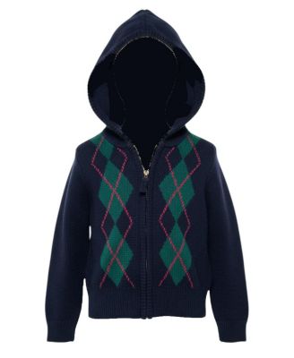 Little and Big Girls' (XXS-L) Organic Full Zip Hoodie Sweater