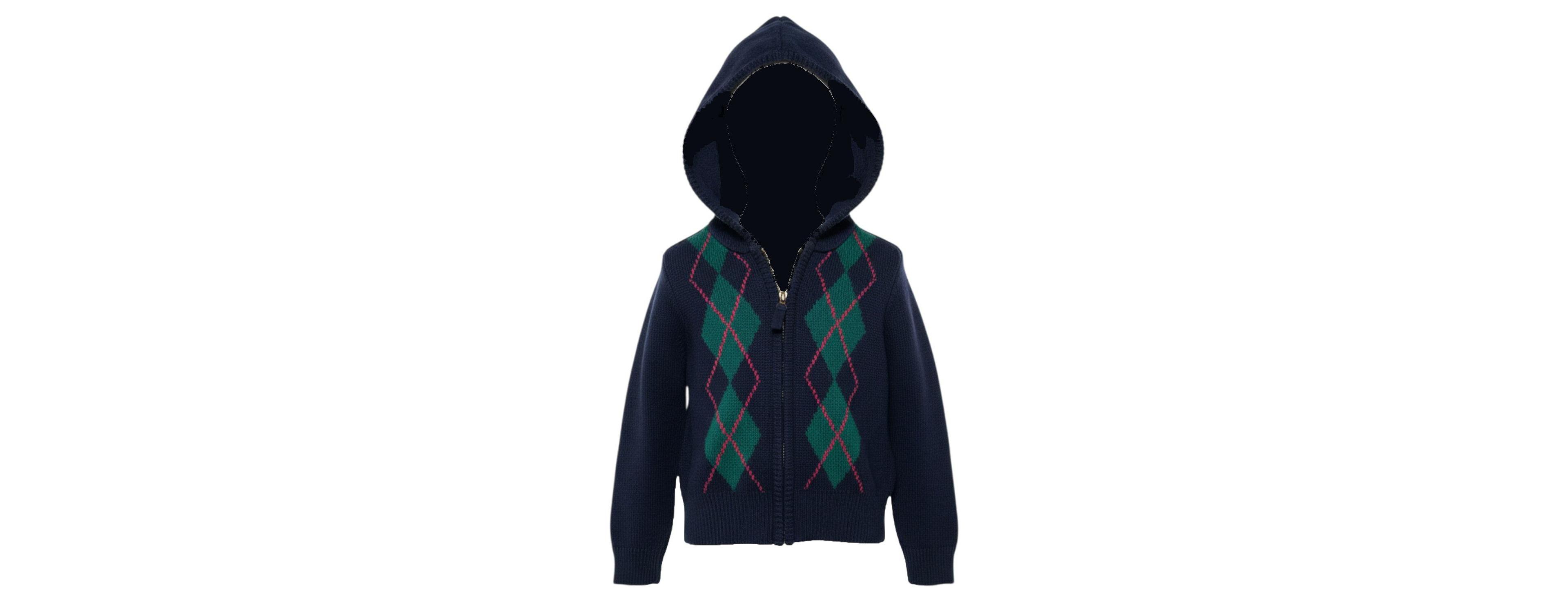 Hope & Henry Little and Big Girls' (Xxs-l) Organic Full Zip Hoodie Sweater