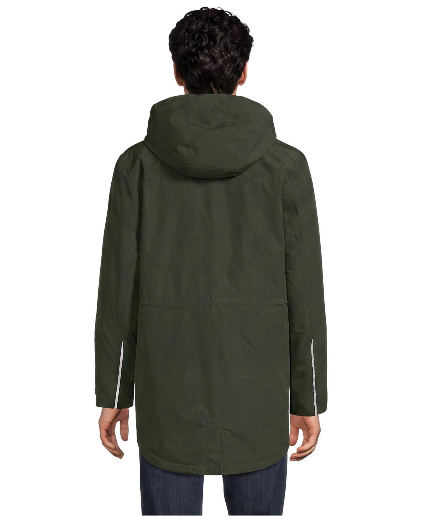 Мужская куртка Lands' End Squall Waterproof Insulated, цвет: Оливковый — фото 2