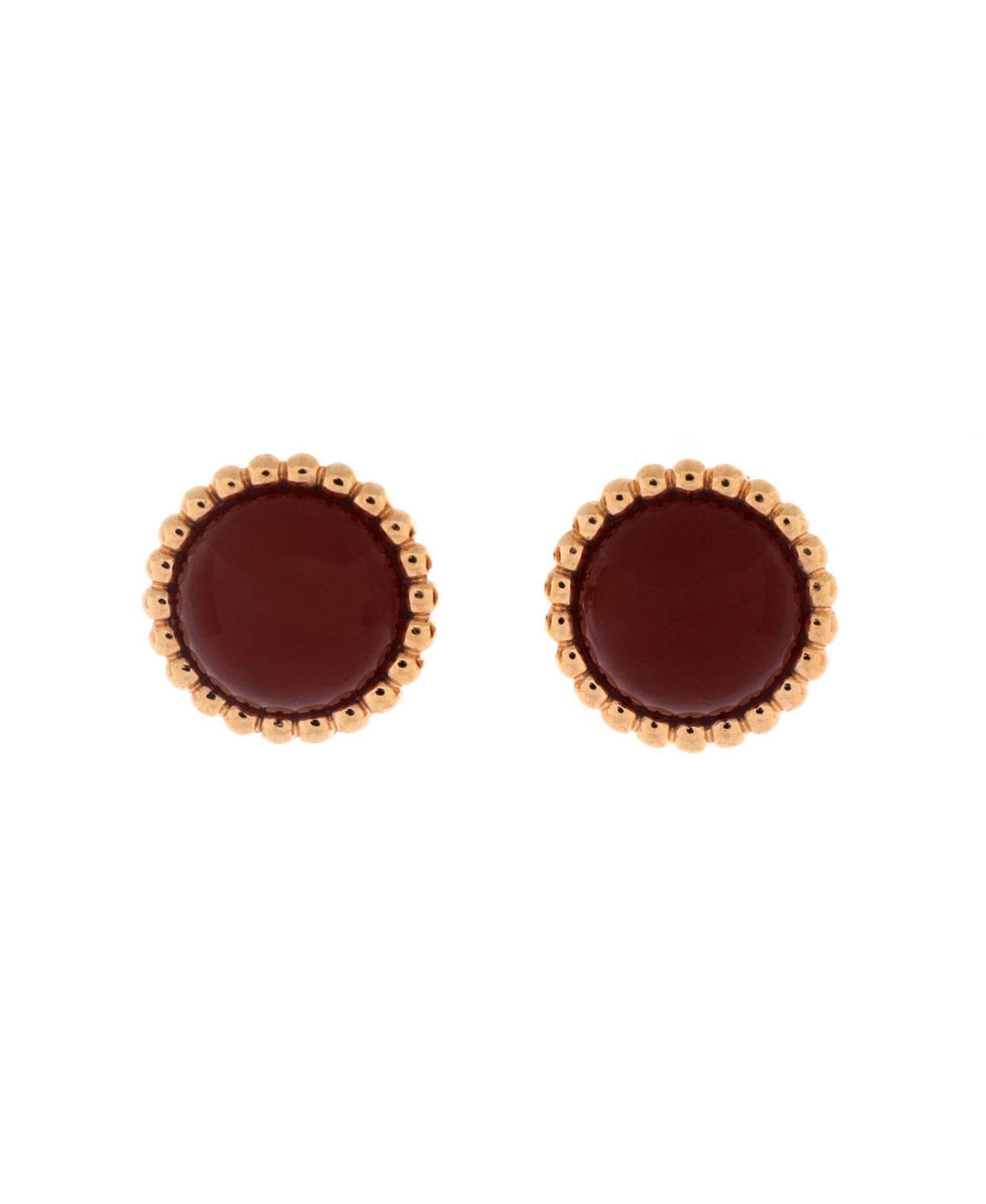 Pre-Owned Van Cleef and Arpels Perlee Couleurs Stud Earrings - 18k rose gold