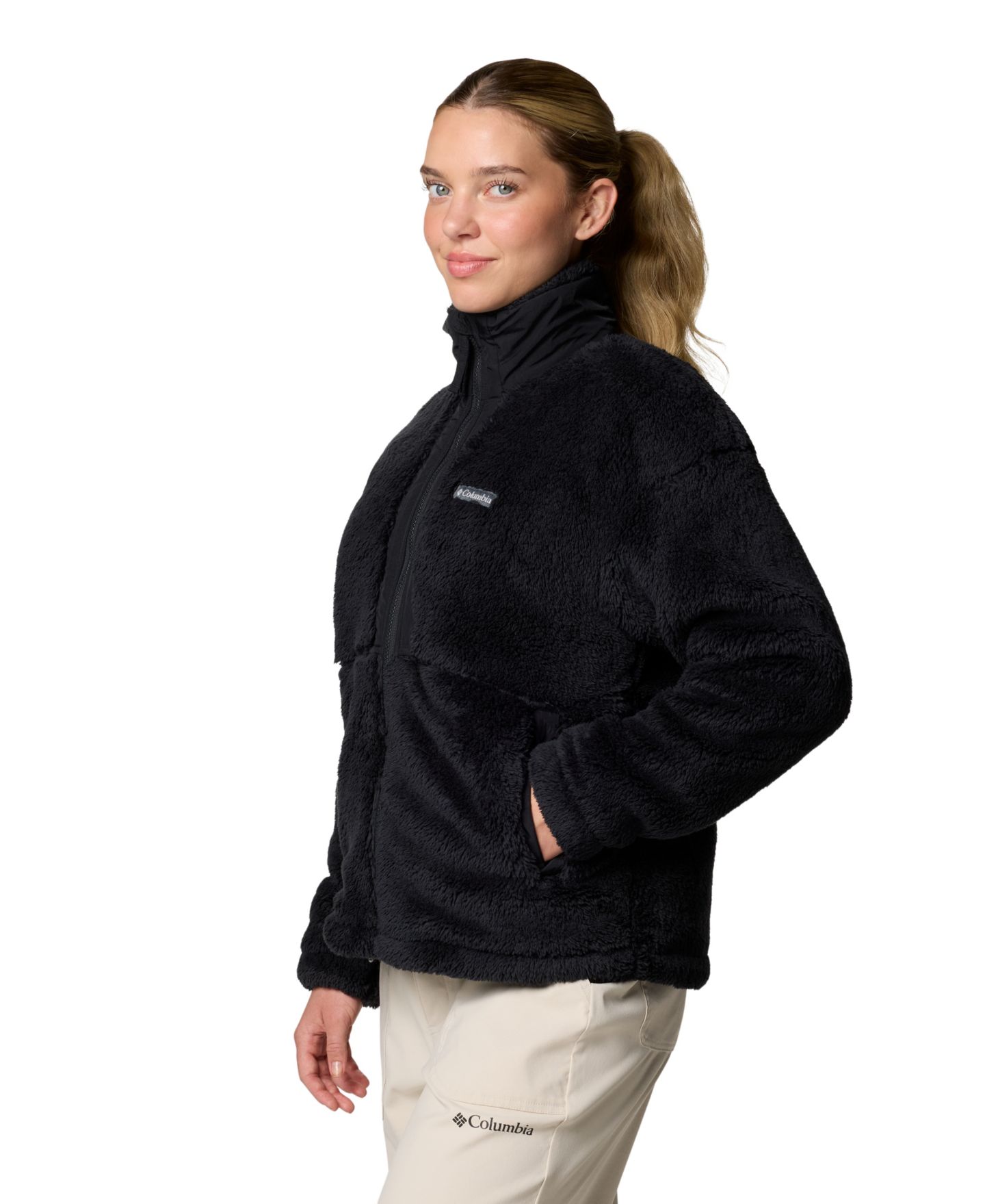 Женская куртка Columbia Boundless Discovery Sherpa-Lined Fleece Stand-Collar, цвет: Состаренный розовато-лиловый — фото 8