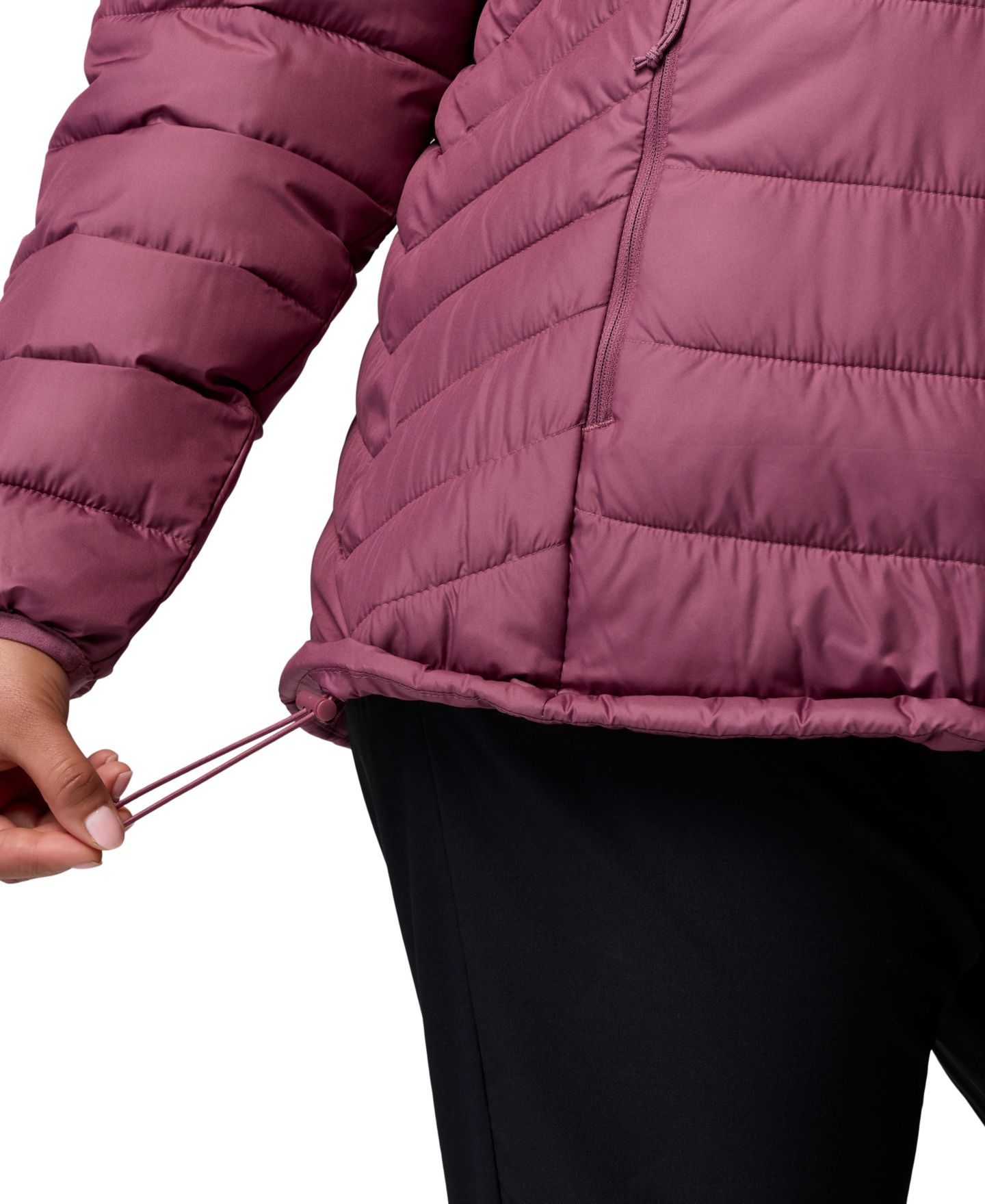 Женская куртка Columbia Plus Powder Lite II Insulated, цвет: Состаренный розовато-лиловый — фото 7