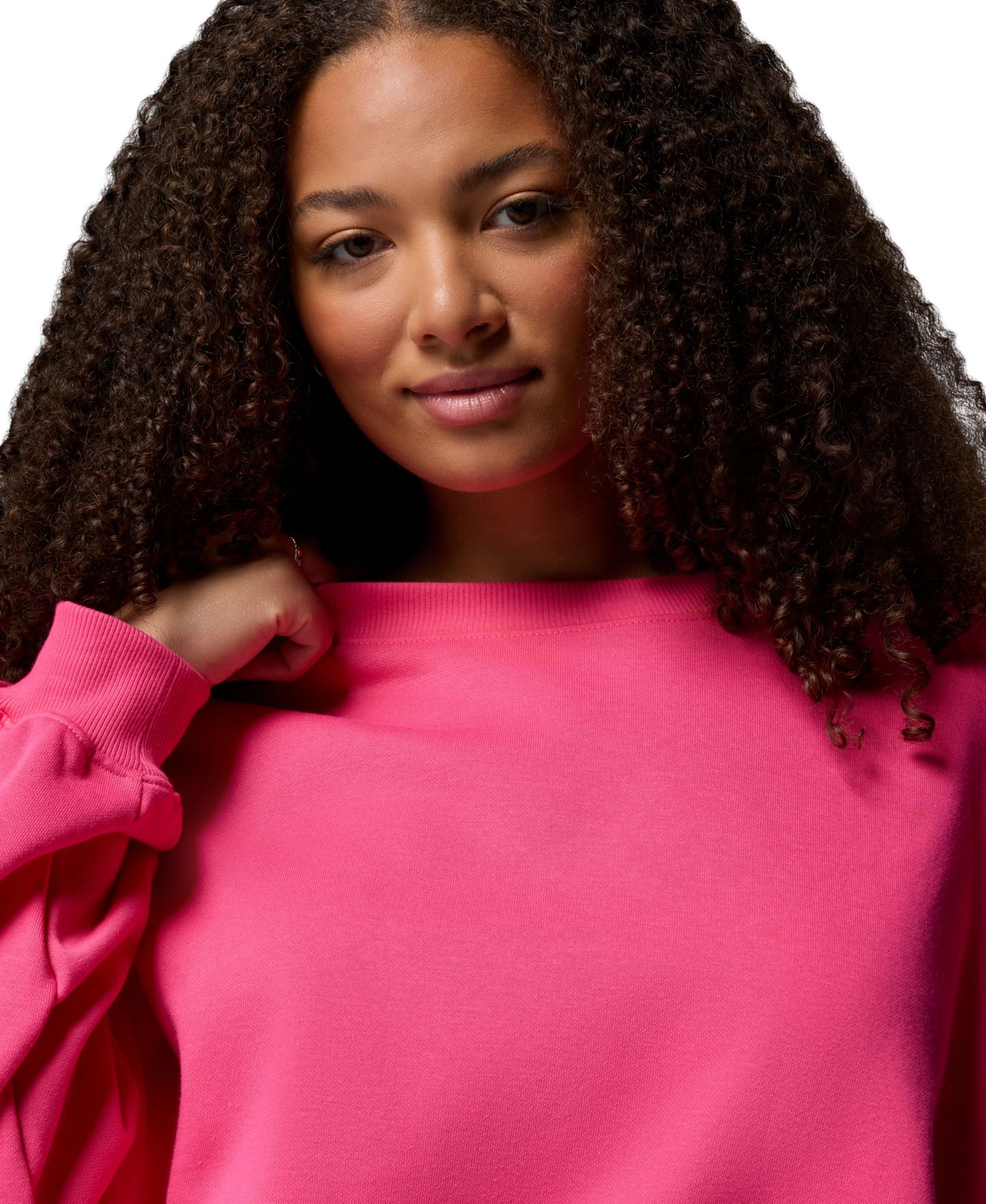 Женский свитшот Columbia Plus Size Aldermore Crewneck, цвет: Чёрный — фото 14