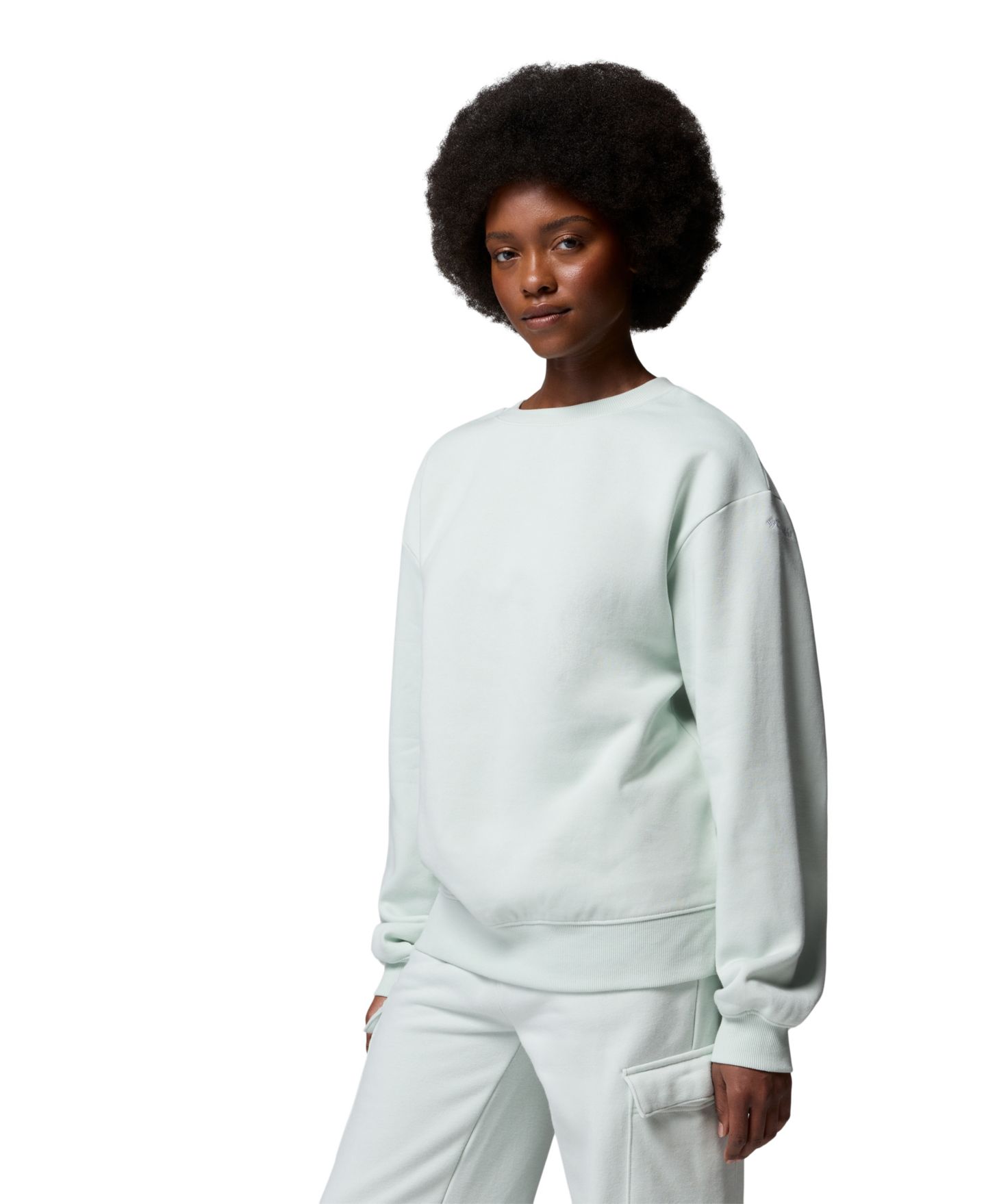 Женский свитшот Columbia Aldermore Crewneck Long-Sleeve Sweatshirt, цвет: Состаренный розовато-лиловый — фото 8
