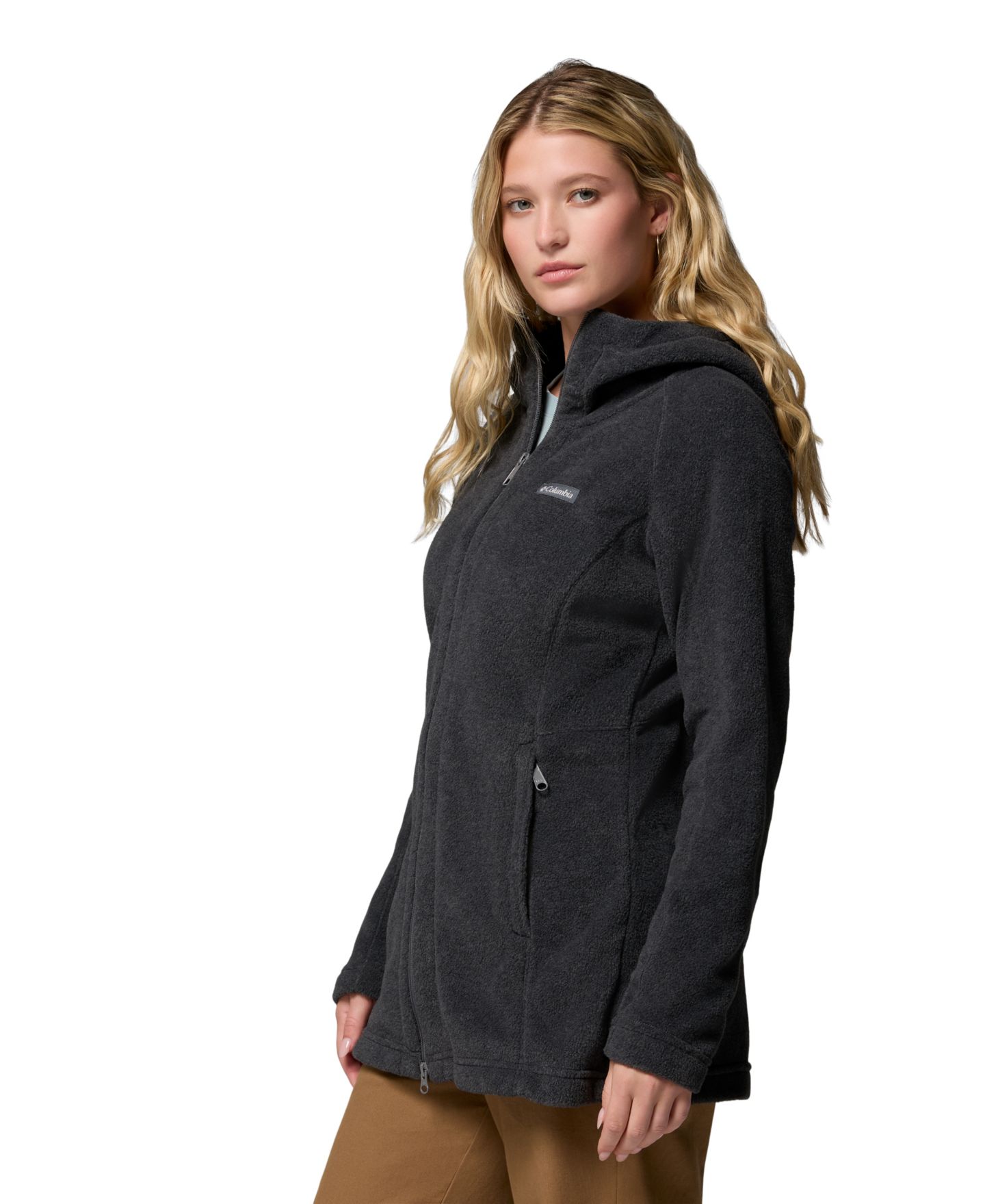 Женское худи Columbia Benton Springs™ II Full Zip Fleece, цвет: Чёрный — фото 12