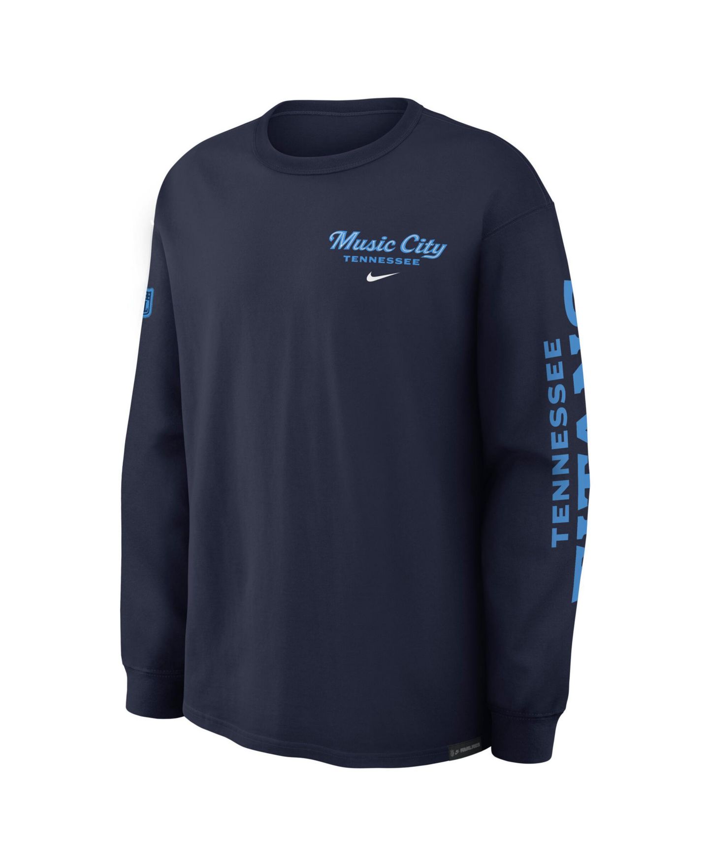 Мужская футболка Nike Navy Tennessee Titans 2026 Rivalries Collection Max90 Long Sleeve — фото 4